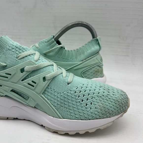 Asics Womens Gel Nimbus 24 1012B201 Green Running Shoes Sneakers Size 7 - Picture 6 of 16